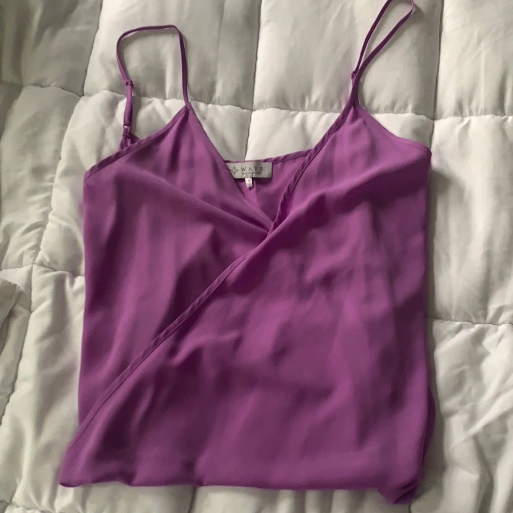 Lilac chiffon tank